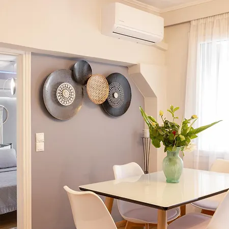 Pythagorio Blue Street Apartment With Balcony Exterior photo