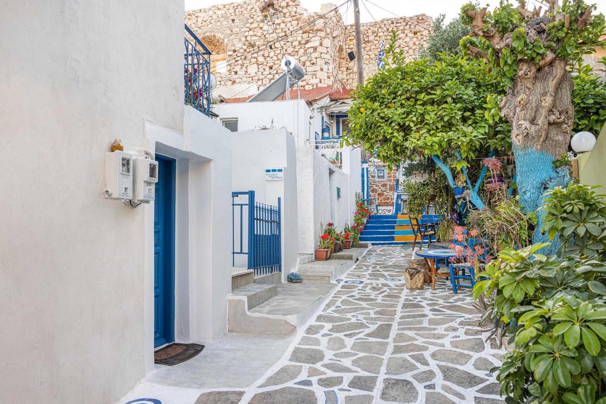 Apartment Blue Street With Balcony Pythagoreio (Samos)